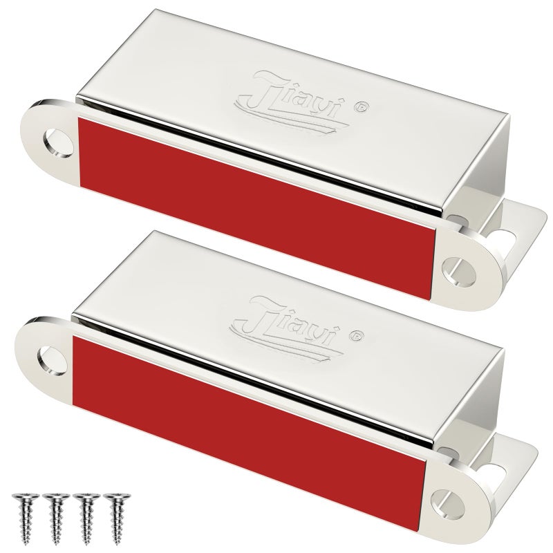 Jiayi Cabinet Door Magnets Strong Jiayi 2 Pack Kitchen Cabinet Magnets for Closure 66lbs Cabinet Magnetic Catch Heavy Duty Drawer Magnets for Cabinet Door Magnetic Catch Cupboard Magnetic Closure - Image 1